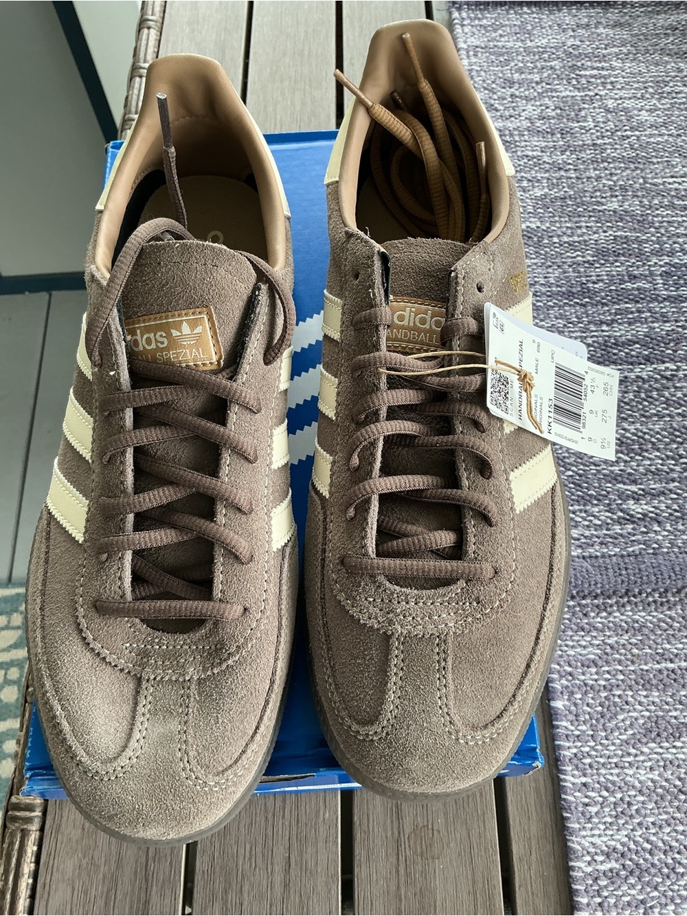 adidas Spezial Suede Sneakers in Brown and Cream KK1153 men’s 9.5 women’s 10.5